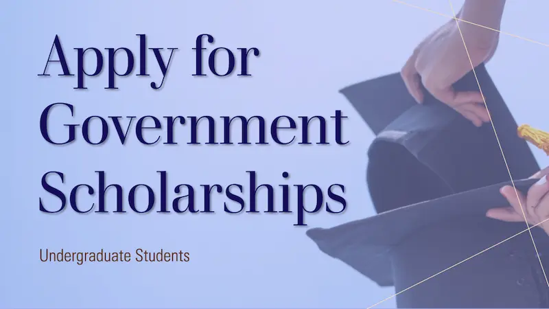 how to apply for government scholarships